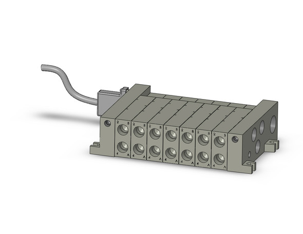 SMC VV5Q41-0703FD3 Mfld Assy, 7-Sta