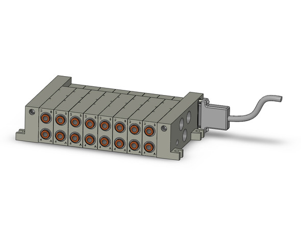 SMC VV5Q41-08C8FU2 Mfld, Plug-In, Vq4000