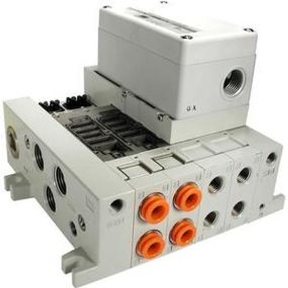 SMC VV5Q41-10BSQ-SDW-X109 Mfld, Plug-In, Vq4000