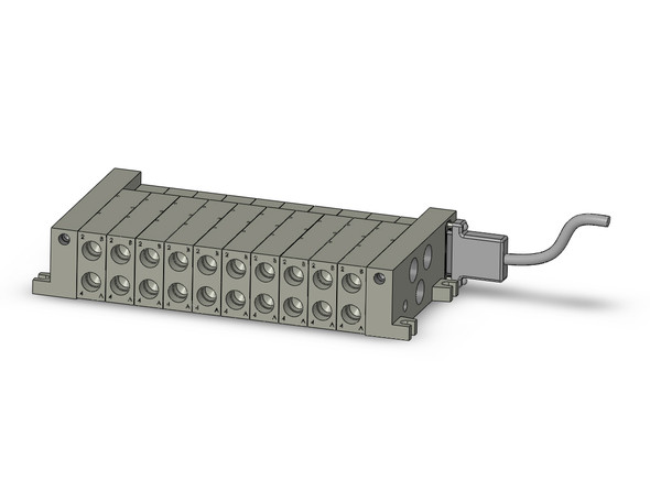 SMC VV5Q41-1003FU2 Mfld, Plug-In, Vq4000