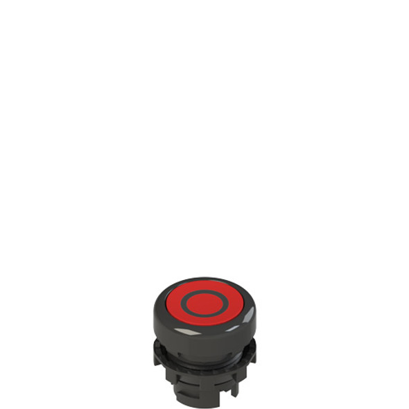 Pizzato E2 1PL2R321L1 Illuminated red flush pushbutton with marking