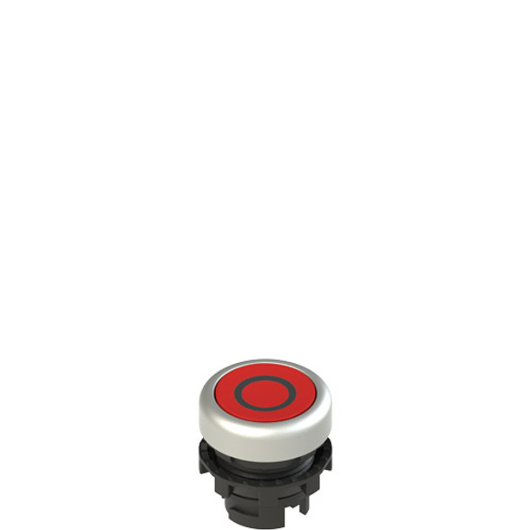 Pizzato E2 1PL2R329L1 Illuminated red flush pushbutton with marking