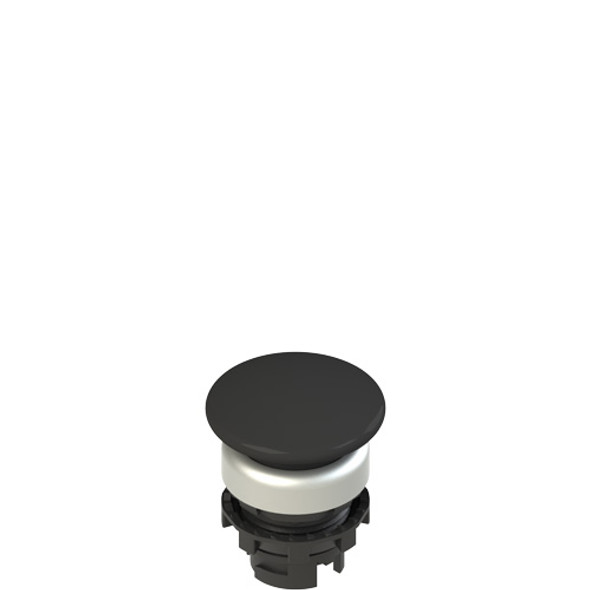 Pizzato E2 1PU2F1490 Spring-return black mushroom pushbutton