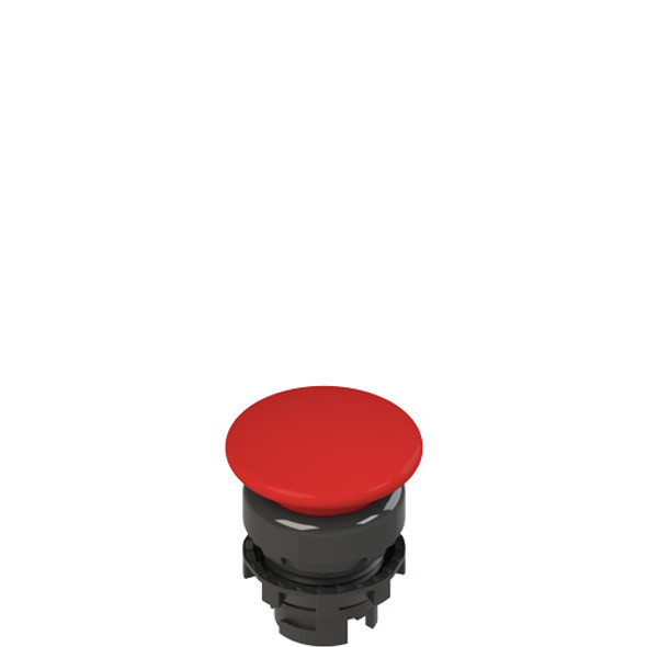 Pizzato E2 1PU2F3410 Spring-return red mushroom pushbutton