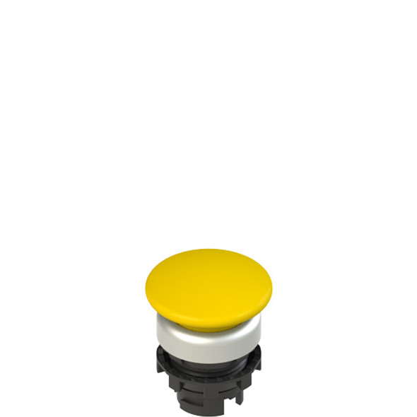 Pizzato E2 1PU2F5490 Spring-return yellow mushroom pushbutton