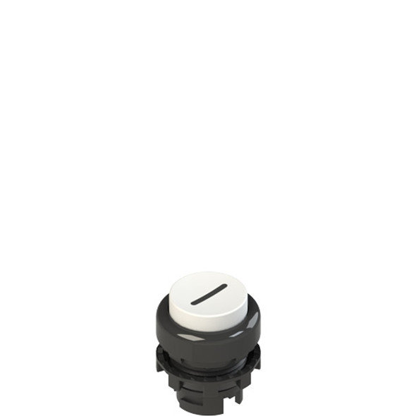 Pizzato E2 1PU2S221L2 Spring-return white projecting pushbutton with marking