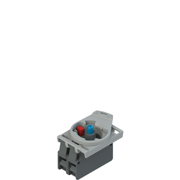 Pizzato E2 AC-XXBC0045 Complete unit with blue LED holder, contact block 1NC and fixing adapter