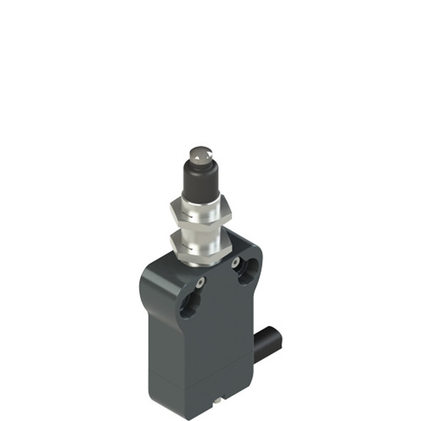 Pizzato NB G220EE-DN2 Modular prewired switch with plunger, M12 threaded bearing and external rubber gasket