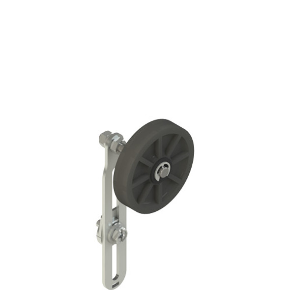 Pizzato VF LE55-4 Adjustable lever with overhanging rubber roller, 50 mm diameter
