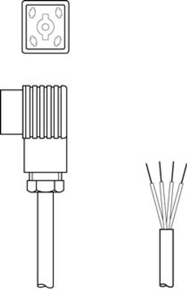 Leuze BK7 KB-092-12000- 4 Connection cable