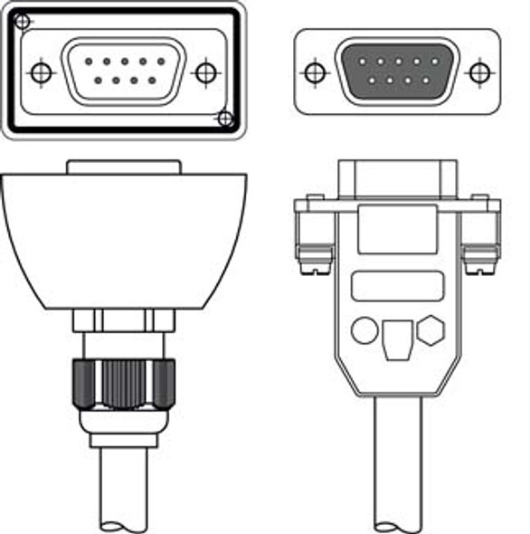 Leuze CB-D9-5000-5GF/GM Interconnection cable