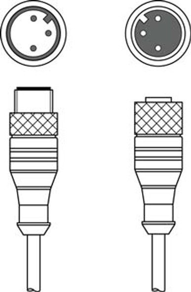 Leuze CB-M12-1500-3GF/GM Interconnection cable