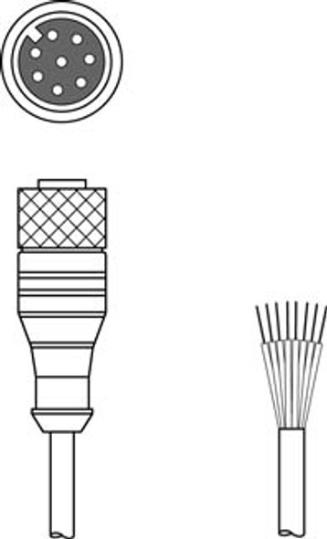 Leuze CB-M12-50000-8GF Connection cable