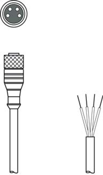 Leuze K-D M8A-4P-10m-FAB Connection cable