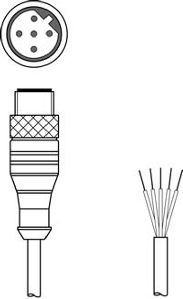 Leuze KB IBS-10000-SA Interconnection cable