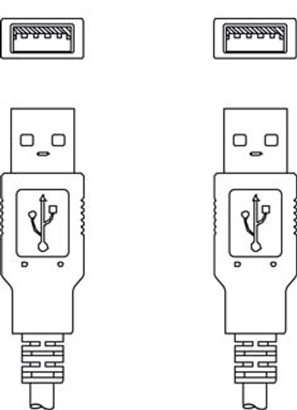 Leuze KB USB A - USB A Interconnection cable