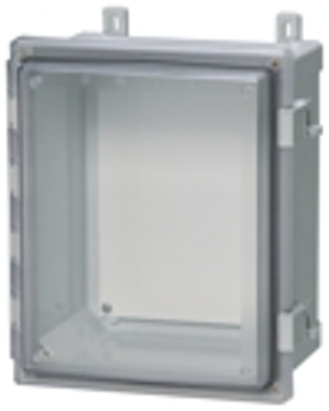 Fibox AR1084CHLT Hinged Clear Cover with Plastic Quick Release Latch