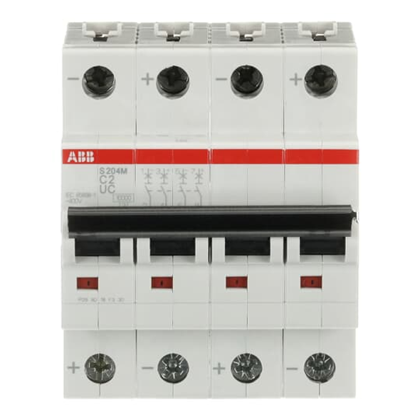 ABB S204MUC-C2 mcb s200muc 4p c 2a ac/dc