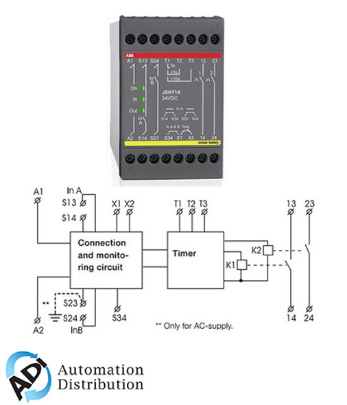 ABB jsht1a 24dc timemodule safety relays    2TLA010011R0000