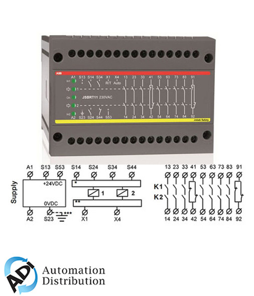 ABB jsbrt11 24dc safety relay safety relays    2TLA010025R0000