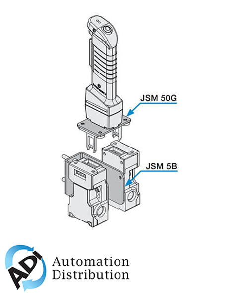 ABB 2TLA040005R0700 jsm5b wall bracket for key switches