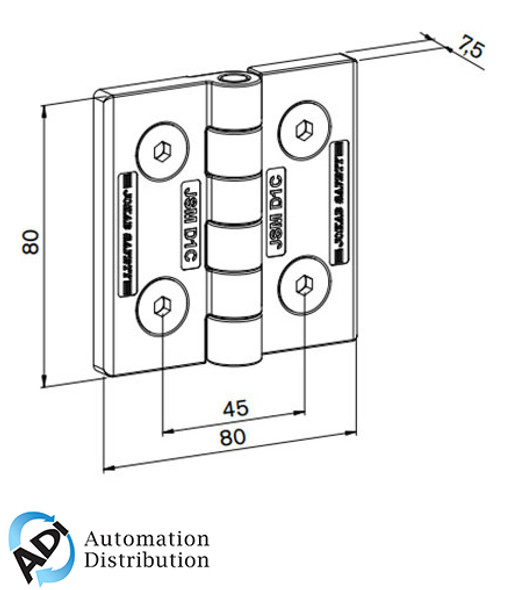 ABB 2TLA040033R4800 Pack of 10 ab 2tla040033r4800 jsm d1c hinge in