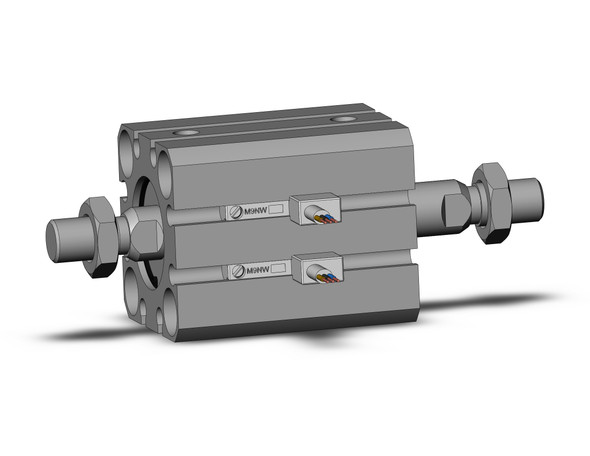 SMC CDQSWB20-10DM-M9NWV Cyl, Compact, Dbl Rod