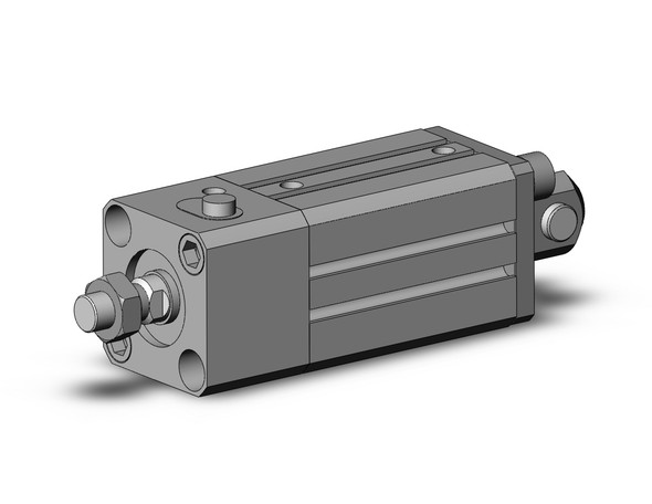 SMC CDLQD20-25DM-B compact cylinder w/lock cyl, compact with lock