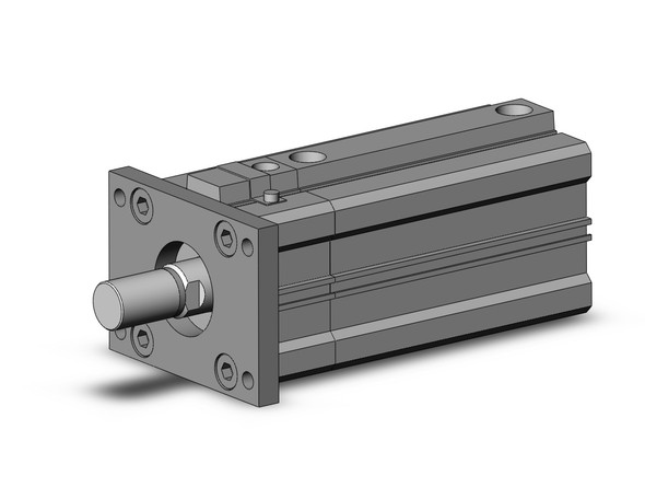 SMC CDLQF50-75DCM-B compact cylinder w/lock cyl, compact with lock