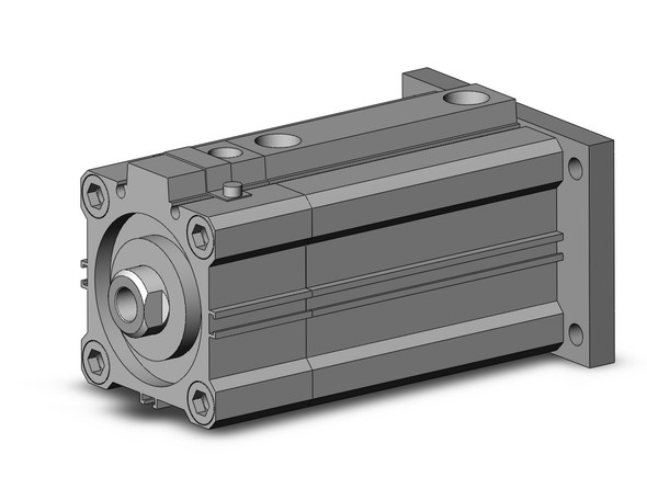 SMC CDLQG50-50DC-B compact cylinder w/lock cyl, compact with lock