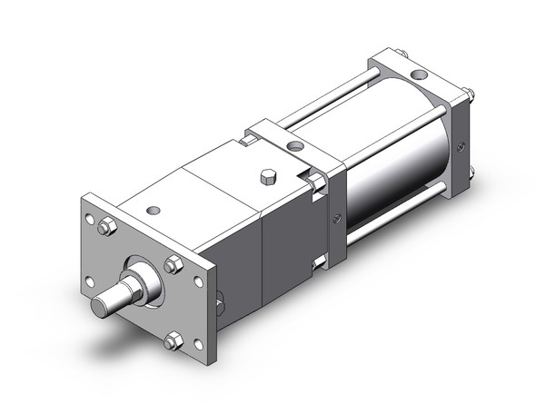 SMC CDNSF160-200-D tie rod cylinder w/lock power lock cylinder