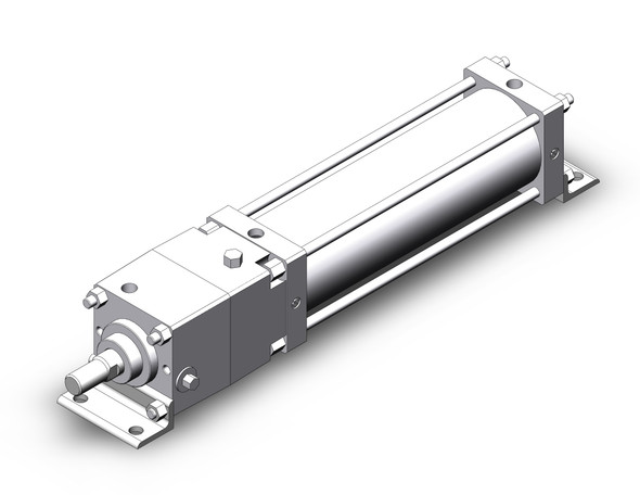 SMC CDNSL125TF-400-D tie rod cylinder w/lock power lock cylinder