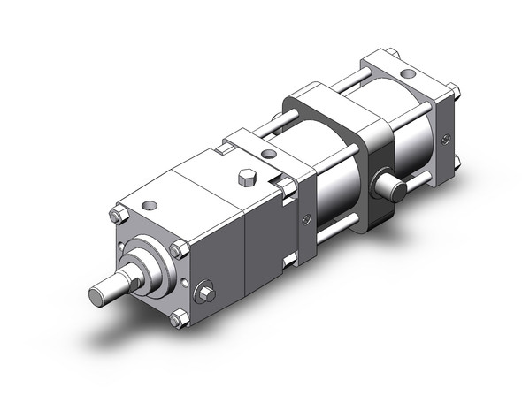 SMC CDNST125-200-D tie rod cylinder w/lock power lock cylinder