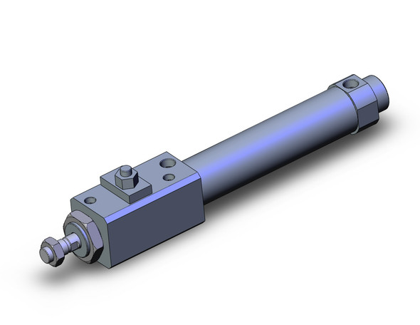 SMC CDLM2B40-125-D round body cylinder w/lock cylinder, air