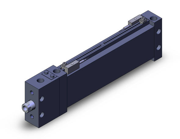 SMC MDLUB32TN-150D-F-F7P compact cylinder w/lock cyl, plate w/lock, auto sw capable