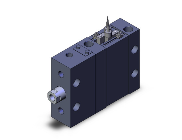 SMC MDLUB50-15D-F-A73C compact cylinder w/lock cyl, plate w/lock, auto sw capable