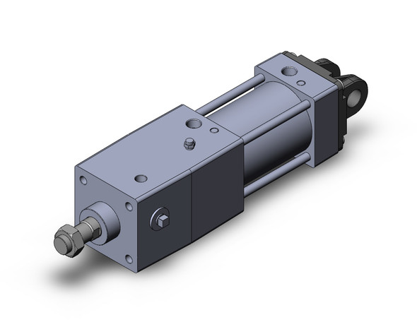 SMC MDNBD80-75-D tie rod cylinder w/lock cylinder, locking