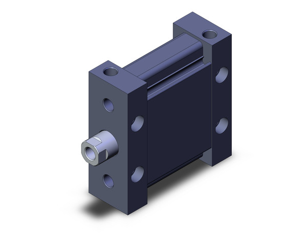 <h2>M(D)U-Z Plate Cylinder, Double Acting, Single Rod w/Auto Switch Mounting Groove</h2><p><h3>The MU plate single rod, double acting, cylinder, with its elliptical design, provides a low profile while maintaining force output. The MU cylinder can eliminate the need for higher operating pressures that may be required for typical flat cylinders. The oval piston shape also provides an intrinsic non-rotating function without having to use a rod with flats, offering increased bearing and seal life.<br>- </h3>- Double acting, single rod plate cylinder<br>- Possible to mount without brackets<br>- Auto switch mounting grooves prevent projection of auto switches<br>- Auto switches can be mounted in 4 directions<br>- Strokes up to 300mm<p><a href="https://content2.smcetech.com/pdf/MU_Z.pdf" target="_blank">Series Catalog</a>