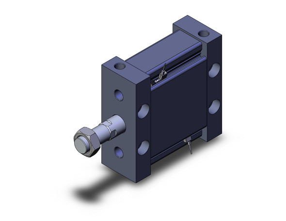 <h2>M(D)U-Z Plate Cylinder, Double Acting, Single Rod w/Auto Switch Mounting Groove</h2><p><h3>The MU plate single rod, double acting, cylinder, with its elliptical design, provides a low profile while maintaining force output. The MU cylinder can eliminate the need for higher operating pressures that may be required for typical flat cylinders. The oval piston shape also provides an intrinsic non-rotating function without having to use a rod with flats, offering increased bearing and seal life.<br>- </h3>- Double acting, single rod plate cylinder<br>- Possible to mount without brackets<br>- Auto switch mounting grooves prevent projection of auto switches<br>- Auto switches can be mounted in 4 directions<br>- Strokes up to 300mm<p><a href="https://content2.smcetech.com/pdf/MU_Z.pdf" target="_blank">Series Catalog</a>
