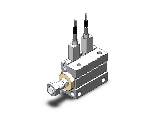 SMC CDUJB10-10DM-F8B compact cylinder cyl, free mount, dbl acting