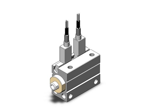 SMC CDUJB8-10D-F8B compact cylinder cyl, free mount, dbl acting