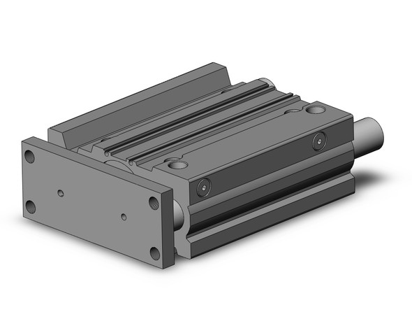 <h2>MGPM-Z, Standard Guided Cylinder, Slide Bearing</h2><p><h3>The MGPM is a compact body actuator integrated with internal guide shafts to isolate the load bearing from the movement of the actuator s rod and seals. The carbon steel alloy slide bearing provides lateral stability protecting it from side load impacts, suitable for stopping applications.<br>- </h3>- Bore sizes: 12, 16, 20, 25, 32, 40, 50, 63, 80, 100 mm<br>- Non-rotating accuracy: +/-0.08  (12   16 mm bore)<br>- Non-rotating accuracy: +/-0.07  (20   25 mm bore)<br>- Non-rotating accuracy: +/-0.06  (32   40 mm bore)<br>- Non-rotating accuracy: +/-0.05  (50   63 mm bore)<br>- Non-rotating accuracy: +/-0.04  (80   100 mm bore)<br>- Rubber bumpers as standard<br>- Auto switch capable<br>- <p><a href="https://content2.smcetech.com/pdf/MGP.pdf" target="_blank">Series Catalog</a>