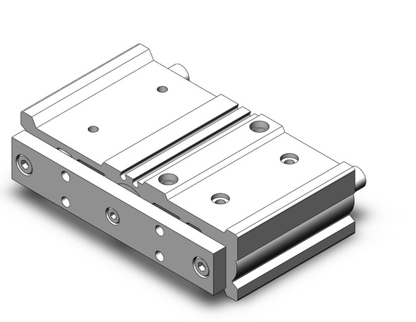 <h2>MGPW, Large Width Guided Cylinder</h2><p><h3>The MGPW is a compact body actuator integrated with internal guide shafts to isolate the load bearing from the movement of the rod and piston seals. The (A) press fitted high precision ball bushing is suitable for minimizing the actuator s plate displacement. Non-rotating accuracy +/-0.01 . The (L) high precision ball bushing allows for smooth operation that ensures stable travel resistance. Non-rotating accuracy +/-0.03 . The (M) carbon steel alloy slide bearing provides lateral stability protecting it from side load impacts. Non-rotating accuracy ranges from +/-0.03  for 63 mm bore to +/-0.05  for 20 mm bore<br>- </h3>- Bore sizes: 20, 25, 32, 40, 50, 63 mm<br>- Stroke lengths: 25, 50, 75, 100, 125, 150, 175, 200 mm<br>- Rubber bumpers as standard<br>- Auto switch capable<br>- <p><a href="https://content2.smcetech.com/pdf/MGPW.pdf" target="_blank">Series Catalog</a>