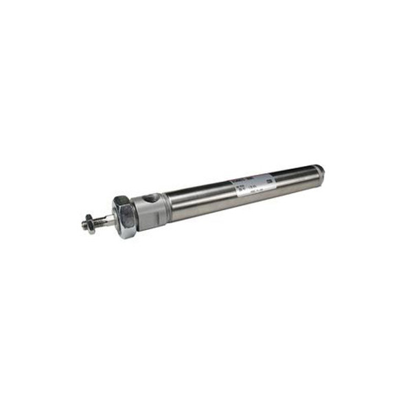 SMC - NCDMW200-1000 - NCDMW200-1000 Round Body Non-Repairable Air Cylinder - 2.0000 in Bore x 10.0000 in Stroke, Double-Acting, Double Nose Mount, Double Rod, .6250 in Rod Size, 1/4 Female NPT