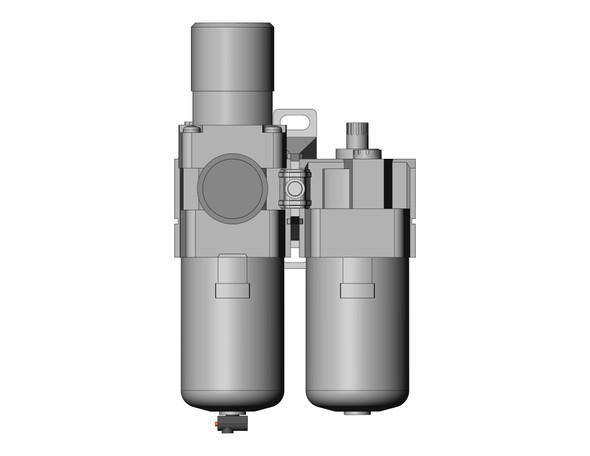 <h2>AC10A-A to AC40A-A, Filter Regulator and Lubricator</h2><p><h3>SMC S new AC-A series of modular type F.R.L. unit is available in five sizes and is interchangeable with the existing modular AC line. The pressure drop across the regulator has been reduced creating a more efficient unit with a maximum set pressure of 100 psi. The element and bowl on the AW and AF series is now one-piece, making element replacement easier. Required maintenance space has been reduced by as much as 46% on the AF series, depending on the body size. Bowls on the size 30 and 40 are now covered with a transparent bowl guard, completely protecting them from the environment, and making the interior contents visible from 360 degrees. The base color of the new AC-A series is urban white, maintaining a clean, modern look.</h3>- Filter regulator and lubricator unit<br>- Clean looking, modular design<br>- One-piece element and bowl for easy replacement (AW)<br>- Transparent bowl guard for 360 degree visibility<br>- Rc(PT), G(PF) or NPT threads <p><a href="https://content2.smcetech.com/pdf/AC_A.pdf" target="_blank">Series Catalog</a>