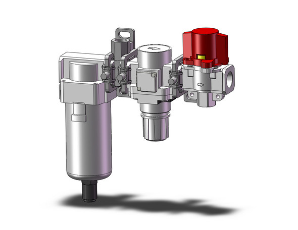 SMC AC40B-04D-TV-B F/R Combo Modular