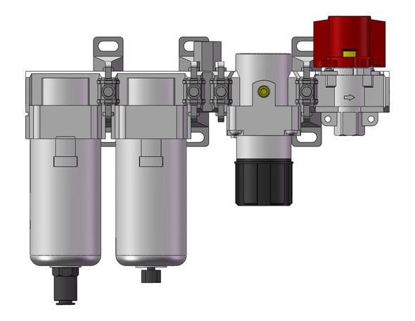 SMC AC40C-04D-TV-A F/Ms/R Combo Modular