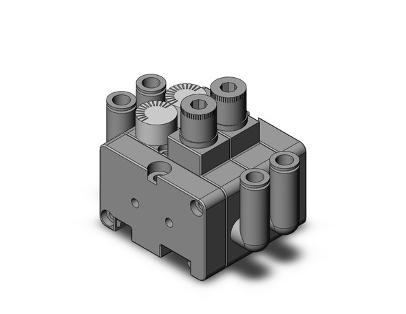 <h2>ARM5B, Compact Manifold Regulator, Individual Supply Type</h2><p><h3>Air Regulator manifold series ARM is available in standard size 1000   2000 and the modular style is available in sizes 2500   3000. Standard models are available with 4 connection methods and have backflow function availability. Modular styles can be freely mounted on a manifold station and have easy set up using the new handle.</h3>- Compact regulator with 14mm mounting pitch.<br>- Mount pressure gauge ( 14mm).<br>- Allow to select one-touch fitting.<br>- Adopt backflow function as standard.<br>- DIN rail mounting.<br>- <p><a href="https://content2.smcetech.com/pdf/ARM5.pdf" target="_blank">Series Catalog</a>