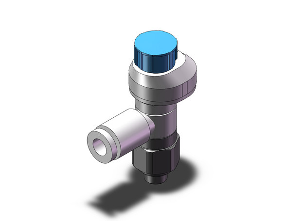 <h2>AS-FS, Speed Controller with Indicator, Elbow Type</h2><p><h3>The AS speed controller variants with indicator window allow for numerical verification of flow rate setting.</h3>- Two indicator window directions available<br>- Larger push-lock type handle<br>- Reduces flow setting time and setting errors<p><a href="https://content2.smcetech.com/pdf/ASOneTouchIndicator.pdf" target="_blank">Series Catalog</a>