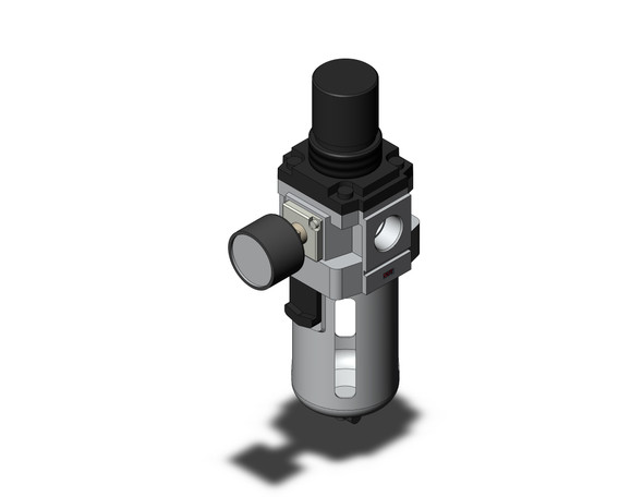 <h2>AWD, Micro Mist Separator with Regulator, Modular</h2><p><h3>For applications requiring micro-mist separation up to .01 m with adjustable pressure regulation, the AWD offers these features built into one unit. This combination of products saves space and mounting hardware. Available with ports from 1/8 to 1/2 with NPT, Rc and G (PF) threads as standard. The many options available such as auto-drain, gauge, variety of bowl choices and regulation set pressures make this series easy to configure to your application. </h3>- Modular style regulator and micro mist separator<br>- Minimize space and piping<br>- Three body sizes<br>- Port size: 1/8, 1/4, 3/8 and 1/2<br>- Filtration: 0.01 m<br>- Note: AWD will be discontinued in the near future.  New designs are encouraged to use AWD-D.<br>- <p><a href="https://content2.smcetech.com/pdf/AWD.pdf" target="_blank">Series Catalog</a>